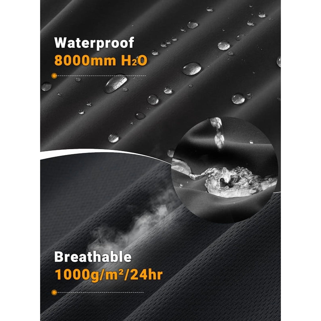 GEO-THERM softshell jacket waterproof and breathable fabric detail