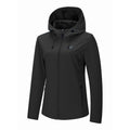 GEO-THERM women's black softshell jacket front view